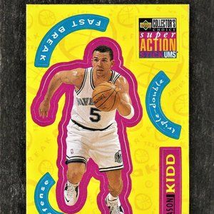 Jason Kidd Collector's Choice 96-97 Super Action Stick Ums #S6 NBA Dallas Maveri
